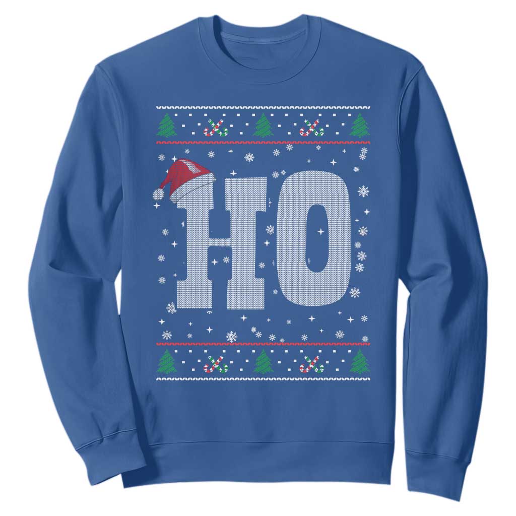 Where's My Ho At Matching Ugly Christmas Sweatshirt Ho Funny Couples TS10 Royal Blue Print Your Wear