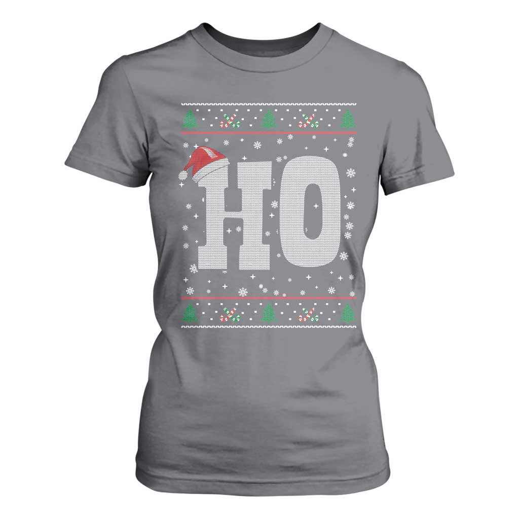 Where's My Ho At Matching Ugly Christmas T Shirt For Women Ho Funny Couples TS10 Charcoal Print Your Wear