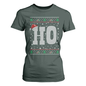 Where's My Ho At Matching Ugly Christmas T Shirt For Women Ho Funny Couples TS10 Dark Forest Green Print Your Wear