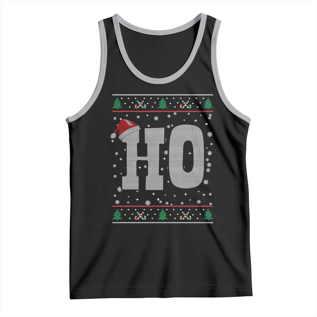 Where's My Ho At Matching Ugly Christmas Tank Top Ho Funny Couples TS10 Black Athletic Heather Print Your Wear