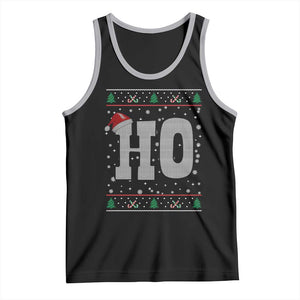 Where's My Ho At Matching Ugly Christmas Tank Top Ho Funny Couples TS10 Black Athletic Heather Print Your Wear