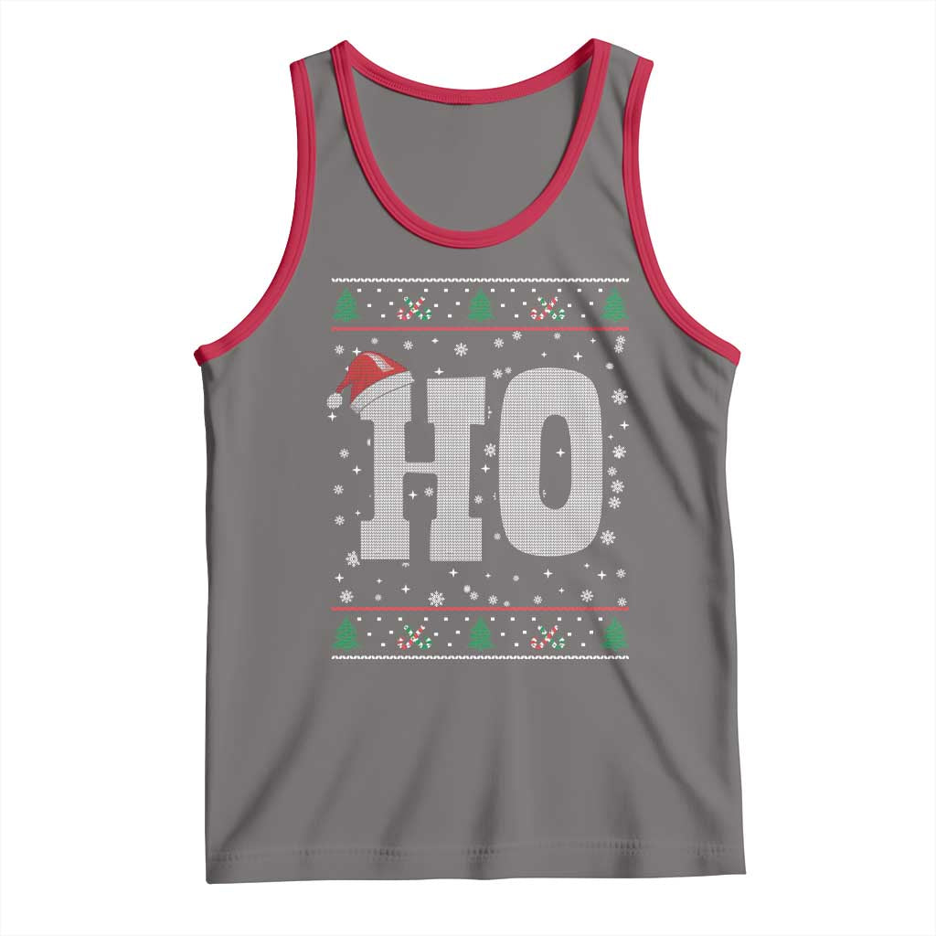 Where's My Ho At Matching Ugly Christmas Tank Top Ho Funny Couples TS10 Deep Heather Red Print Your Wear