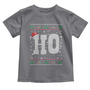 Where's My Ho At Matching Ugly Christmas Toddler T Shirt Ho Funny Couples TS10 Charcoal Print Your Wear