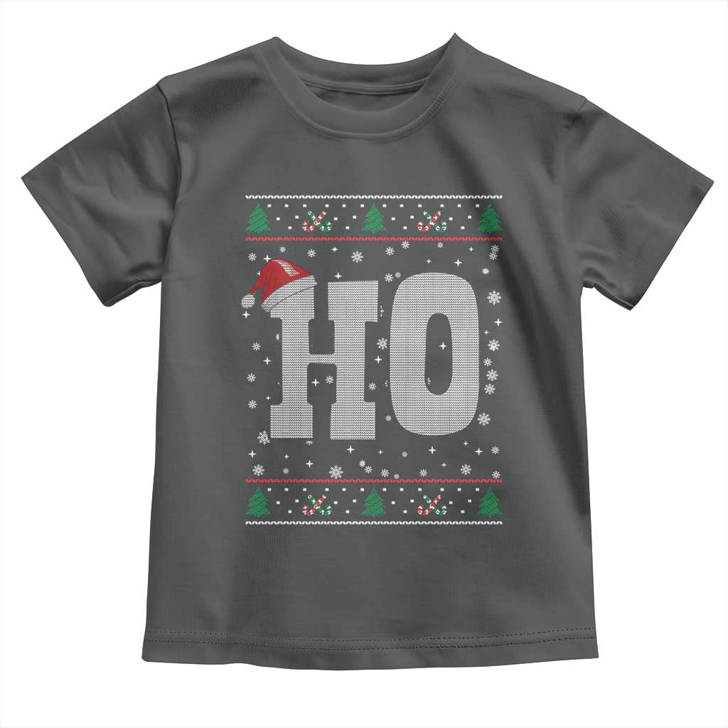 Where's My Ho At Matching Ugly Christmas Toddler T Shirt Ho Funny Couples TS10 Dark Heather Print Your Wear