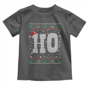 Where's My Ho At Matching Ugly Christmas Toddler T Shirt Ho Funny Couples TS10 Dark Heather Print Your Wear