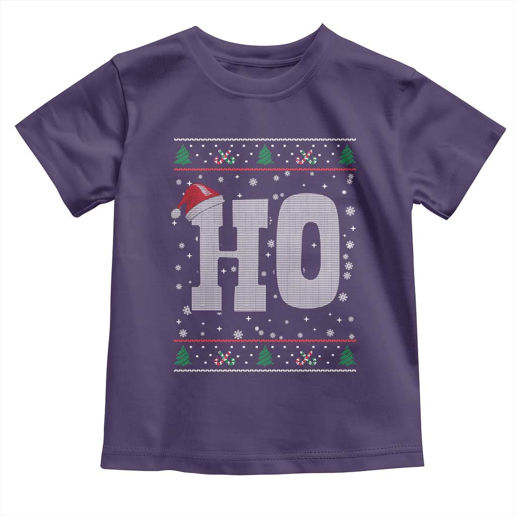 Where's My Ho At Matching Ugly Christmas Toddler T Shirt Ho Funny Couples TS10 Purple Print Your Wear