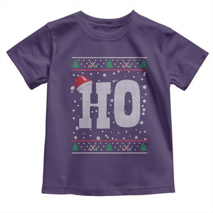 Where's My Ho At Matching Ugly Christmas Toddler T Shirt Ho Funny Couples TS10 Purple Print Your Wear