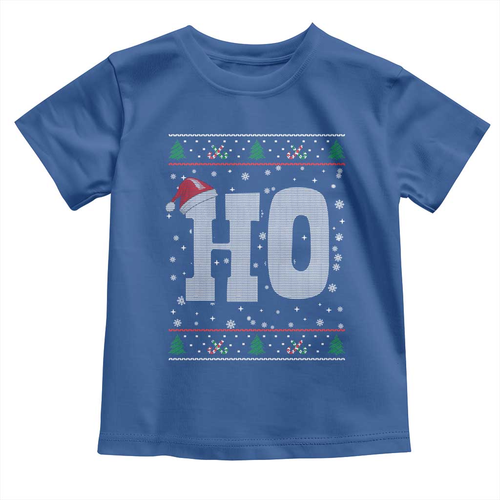 Where's My Ho At Matching Ugly Christmas Toddler T Shirt Ho Funny Couples TS10 Royal Blue Print Your Wear