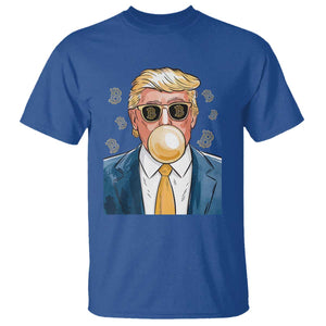 Trump Bitcoin T Shirt 2024 President Funny Golden Trump Bubble Gum TS10 Royal Blue Print Your Wear