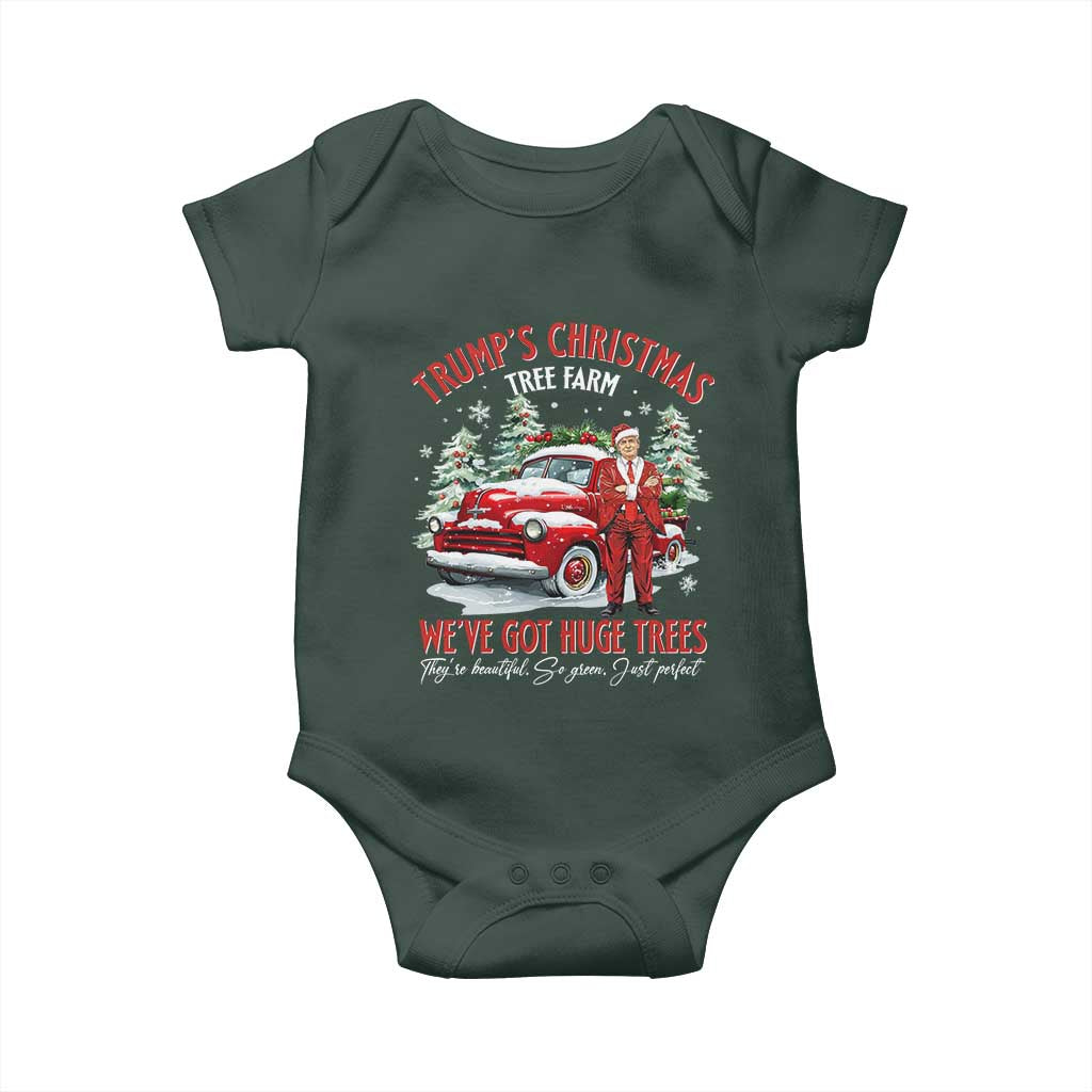 Funny Trump Christmas Tree Farm Baby Onesie Make Xmas Great Again TS10 Print Your Wear