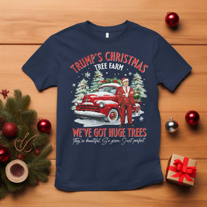 Funny Trump Christmas Tree Farm T Shirt Make Xmas Great Again TS10 Navy Print Your Wear