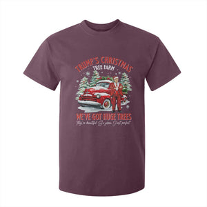 Funny Trump Christmas Tree Farm T Shirt For Kid Make Xmas Great Again TS10 Maroon Print Your Wear