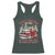Funny Trump Christmas Tree Farm Racerback Tank Top Make Xmas Great Again TS10 Dark Forest Green Print Your Wear