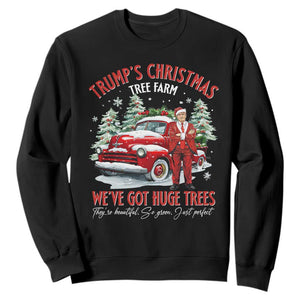 Funny Trump Christmas Tree Farm Sweatshirt Make Xmas Great Again TS10 Black Print Your Wear