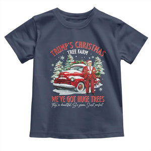 Funny Trump Christmas Tree Farm Toddler T Shirt Make Xmas Great Again TS10 Navy Print Your Wear