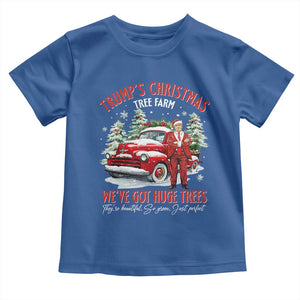 Funny Trump Christmas Tree Farm Toddler T Shirt Make Xmas Great Again TS10 Royal Blue Print Your Wear
