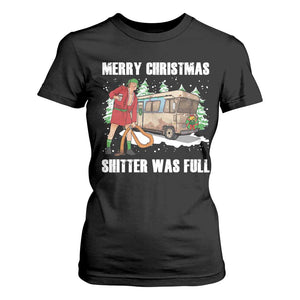 Funny Christmas Trump T Shirt For Women Shitter Was Full Ugly Xmas TS10 Black Print Your Wear