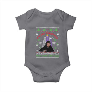 Christmas Nakatomi Plaza Baby Onesie Hans Gruber Xmas Party 2024 Ugly Gift TS10 Charcoal Print Your Wear