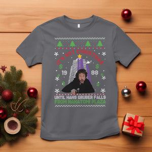 Christmas Nakatomi Plaza T Shirt Hans Gruber Xmas Party 2024 Ugly Gift TS10 Charcoal Print Your Wear
