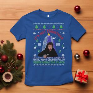 Christmas Nakatomi Plaza T Shirt Hans Gruber Xmas Party 2024 Ugly Gift TS10 Royal Blue Print Your Wear