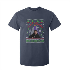 Christmas Nakatomi Plaza T Shirt For Kid Hans Gruber Xmas Party 2024 Ugly Gift TS10 Navy Print Your Wear
