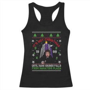 Christmas Nakatomi Plaza Racerback Tank Top Hans Gruber Xmas Party 2024 Ugly Gift TS10 Black Print Your Wear