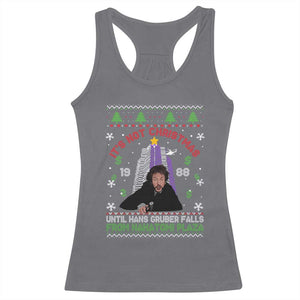 Christmas Nakatomi Plaza Racerback Tank Top Hans Gruber Xmas Party 2024 Ugly Gift TS10 Charcoal Print Your Wear