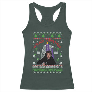 Christmas Nakatomi Plaza Racerback Tank Top Hans Gruber Xmas Party 2024 Ugly Gift TS10 Dark Forest Green Print Your Wear