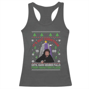 Christmas Nakatomi Plaza Racerback Tank Top Hans Gruber Xmas Party 2024 Ugly Gift TS10 Dark Heather Print Your Wear