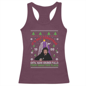 Christmas Nakatomi Plaza Racerback Tank Top Hans Gruber Xmas Party 2024 Ugly Gift TS10 Maroon Print Your Wear