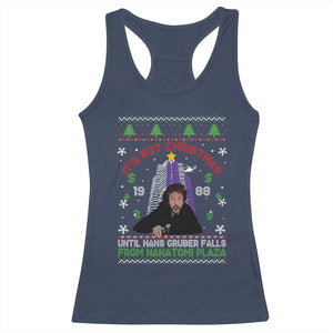 Christmas Nakatomi Plaza Racerback Tank Top Hans Gruber Xmas Party 2024 Ugly Gift TS10 Navy Print Your Wear