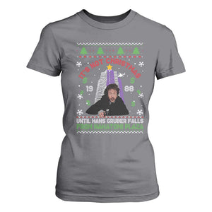 Christmas Nakatomi Plaza T Shirt For Women Hans Gruber Xmas Party 2024 Ugly Gift TS10 Charcoal Print Your Wear