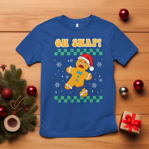 Gingerbread Man Oh Snap Christmas T Shirt TS10 Royal Blue Print Your Wear