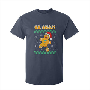 Gingerbread Man Oh Snap Christmas T Shirt For Kid TS10 Navy Print Your Wear
