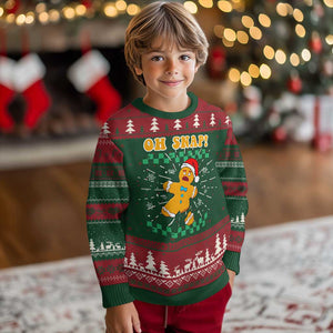Gingerbread Man Oh Snap Xmas Ugly Christmas Sweater TS10 Christmas Print Your Wear