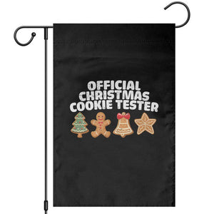 Official Christmas Cookie Tester Garden Flag Taster Baking Crew Sibling Matching TS10 Black Print Your Wear