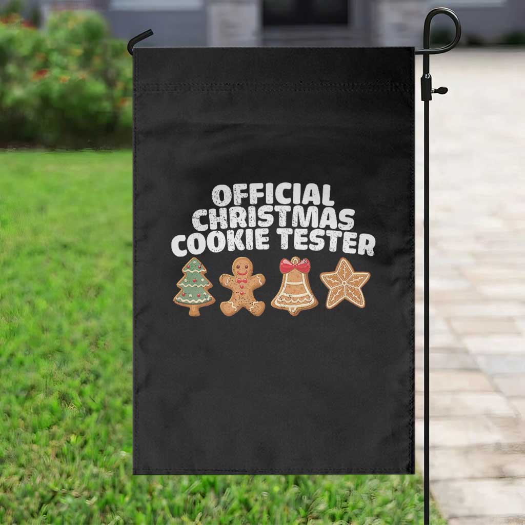 Official Christmas Cookie Tester Garden Flag Taster Baking Crew Sibling Matching TS10 Print Your Wear