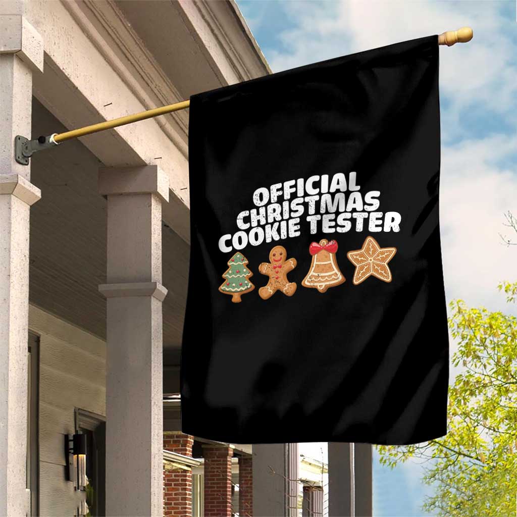 Official Christmas Cookie Tester Garden Flag Taster Baking Crew Sibling Matching TS10 Print Your Wear