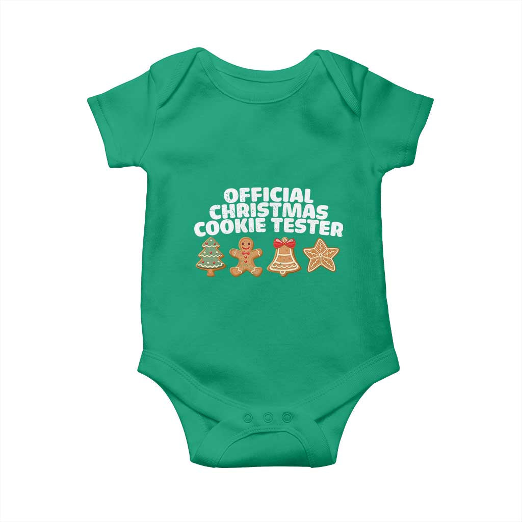 Official Christmas Cookie Tester Baby Onesie Taster Baking Crew Sibling Matching TS10 Irish Green Print Your Wear