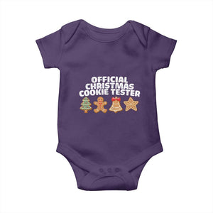 Official Christmas Cookie Tester Baby Onesie Taster Baking Crew Sibling Matching TS10 Purple Print Your Wear