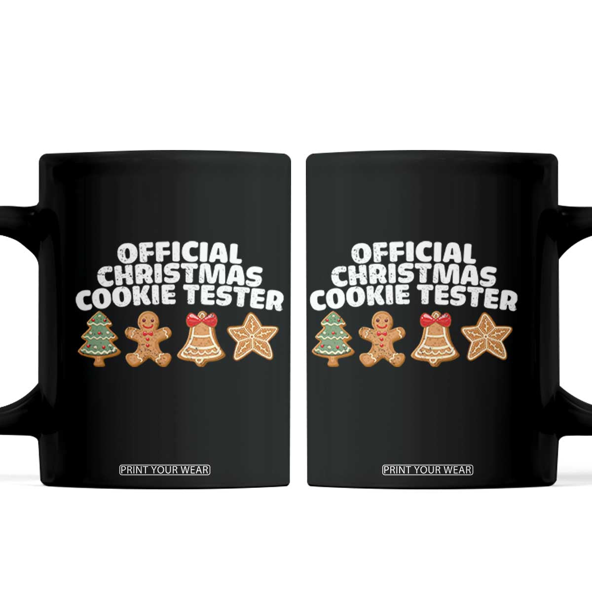 Official Christmas Cookie Tester Coffee Mug Taster Baking Crew Sibling Matching TS10 Black Print Your Wear