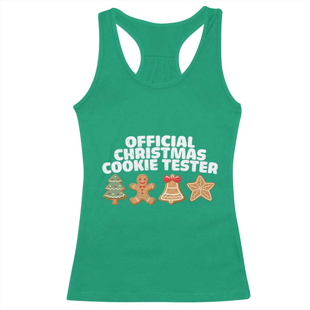 Official Christmas Cookie Tester Racerback Tank Top Taster Baking Crew Sibling Matching TS10 Irish Green Print Your Wear