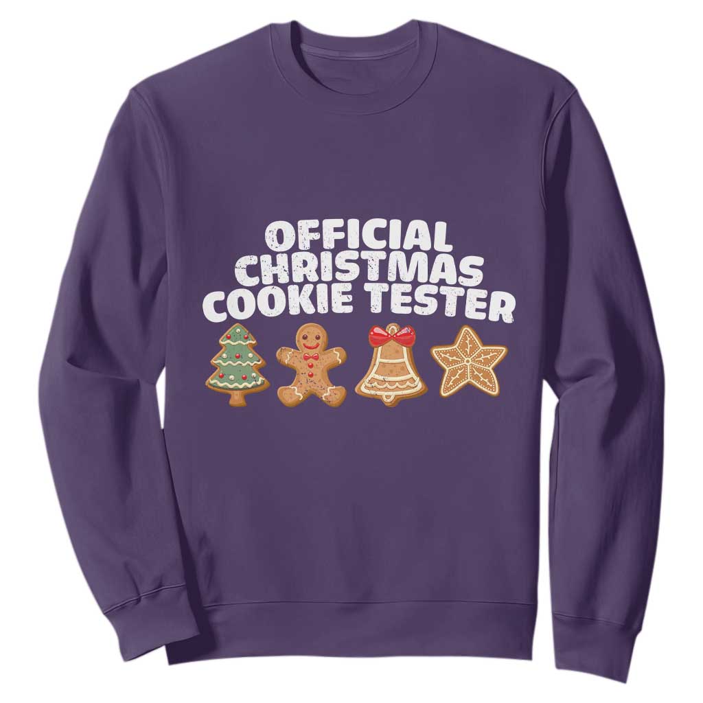 Official Christmas Cookie Tester Sweatshirt Taster Baking Crew Sibling Matching TS10 Purple Print Your Wear