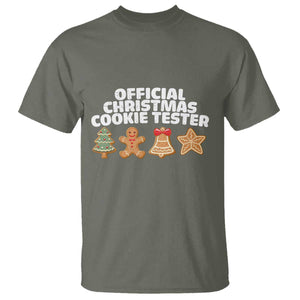 Official Christmas Cookie Tester T Shirt Taster Baking Crew Sibling Matching TS10 Military Green Print Your Wear