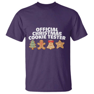Official Christmas Cookie Tester T Shirt Taster Baking Crew Sibling Matching TS10 Purple Print Your Wear
