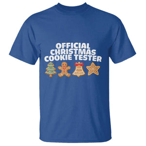 Official Christmas Cookie Tester T Shirt Taster Baking Crew Sibling Matching TS10 Royal Blue Print Your Wear
