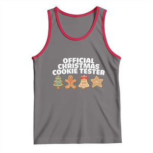 Official Christmas Cookie Tester Tank Top Taster Baking Crew Sibling Matching TS10 Deep Heather Red Print Your Wear