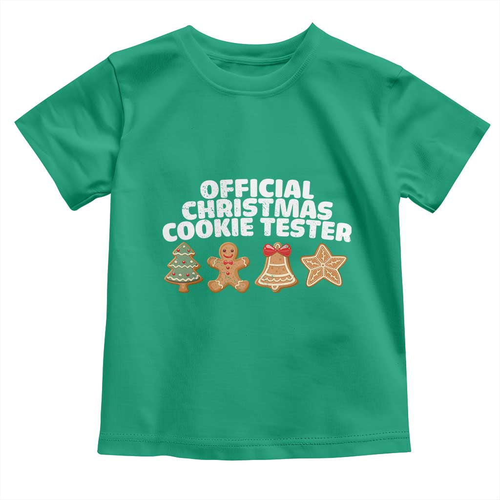 Official Christmas Cookie Tester Toddler T Shirt Taster Baking Crew Sibling Matching TS10 Irish Green Print Your Wear