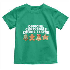 Official Christmas Cookie Tester Toddler T Shirt Taster Baking Crew Sibling Matching TS10 Irish Green Print Your Wear