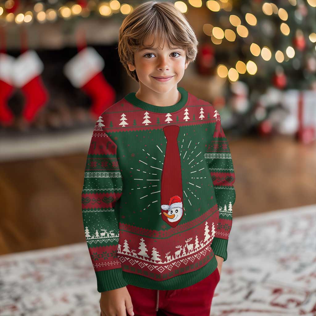 Funny Ugly Christmas Sweater Tie With Snowman For Family Matching Ugly Gift TS10 Christmas Print Your Wear